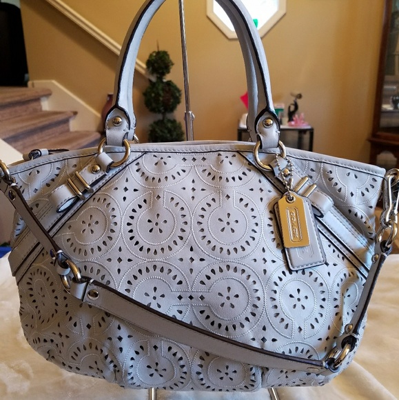 Coach Handbags - SOLD!! 🍃MINT🍃Coach Madison Op🎨Art Sophia
